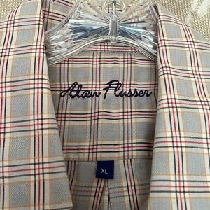 Alan Flusser Men’s Shirt XL plaid